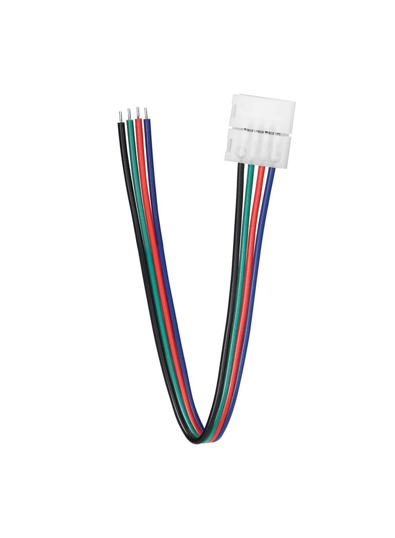 Złączka LED RGB 10mm jednostronna z przewodem