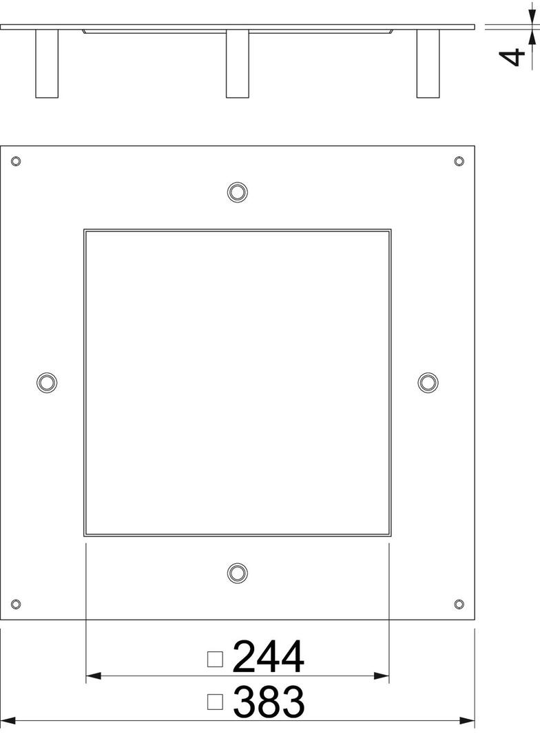 DUG 350-3 9SL Pokrywa montażowa do wyż.obc.