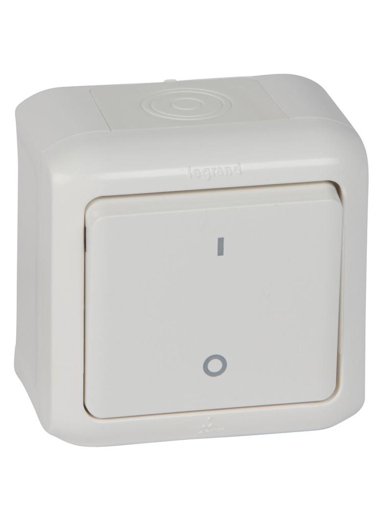 Forix IP44 Łącznik Dwupolowy 10Ax Biały 782366 LEGRAND