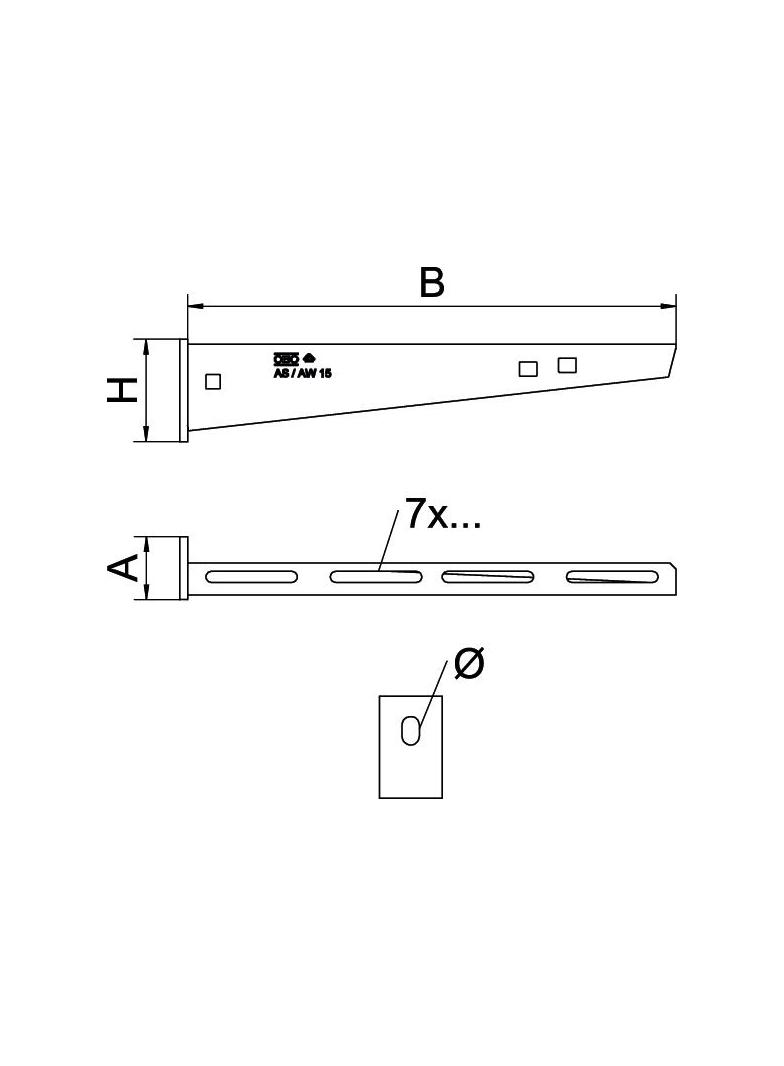 AW 15/11, WYSIĘGNIK AW 15/110MM FT