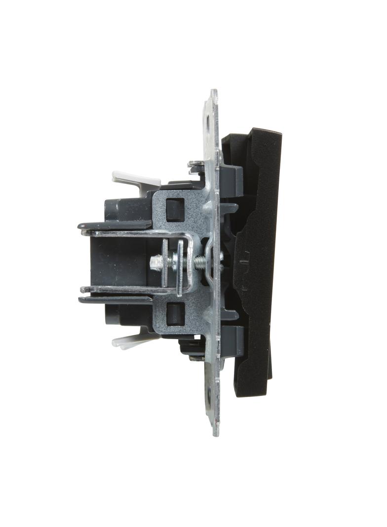 SUNO - Łącznik schodowy podwójny - 10 AX - 250 V~ - zaciski automatyczne, Czarny, Legrand