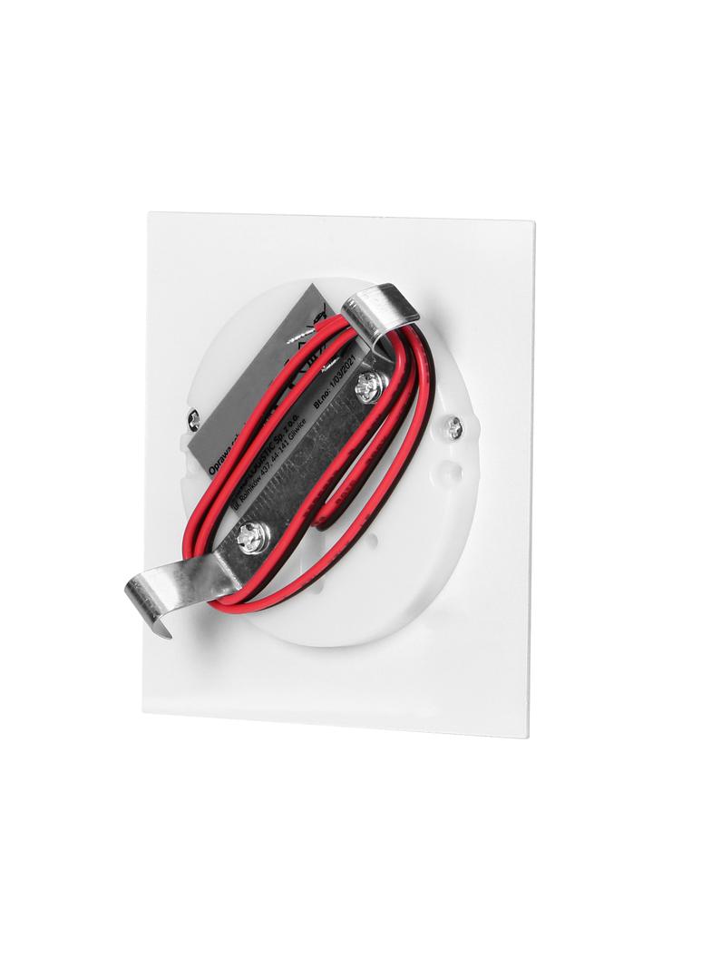 DRACO LED NEW 1,5W, oprawa schodowa podtynkowa, 12VDC, 30lm, 6000K, biała, innowacyjny sposób montaż AD-OS-6164L6/W ORNO
