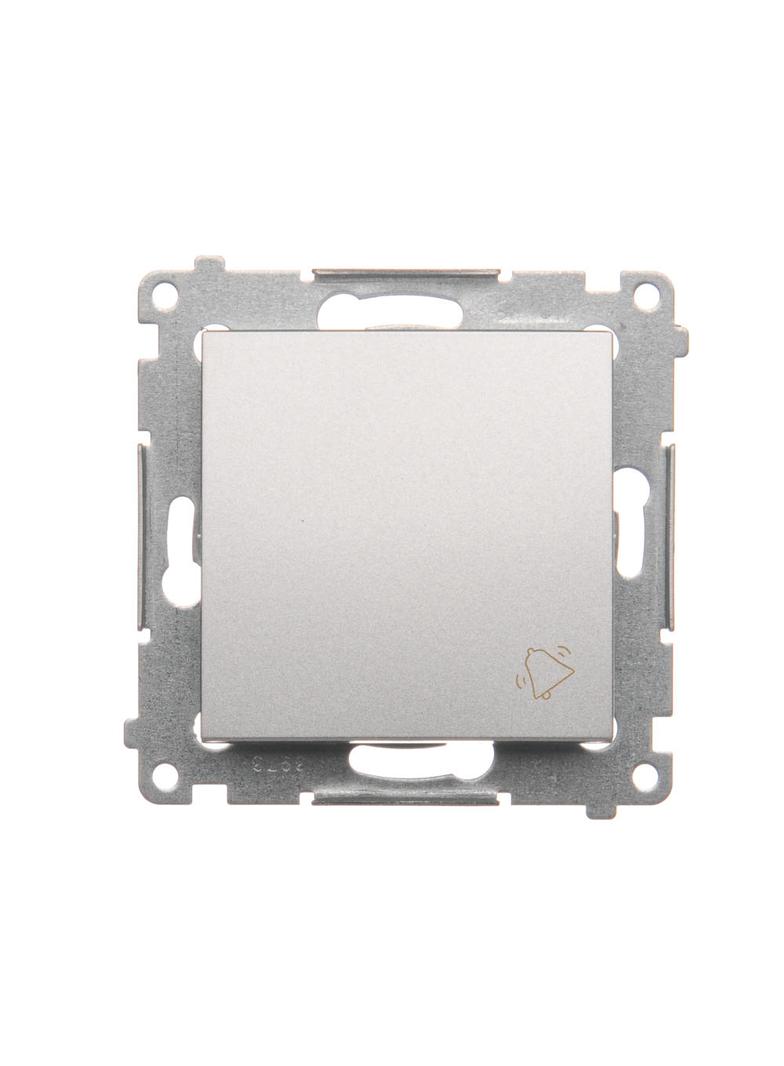Simon 54 Przycisk „dzwonek” 10A szybkozłączka srebrny mat
