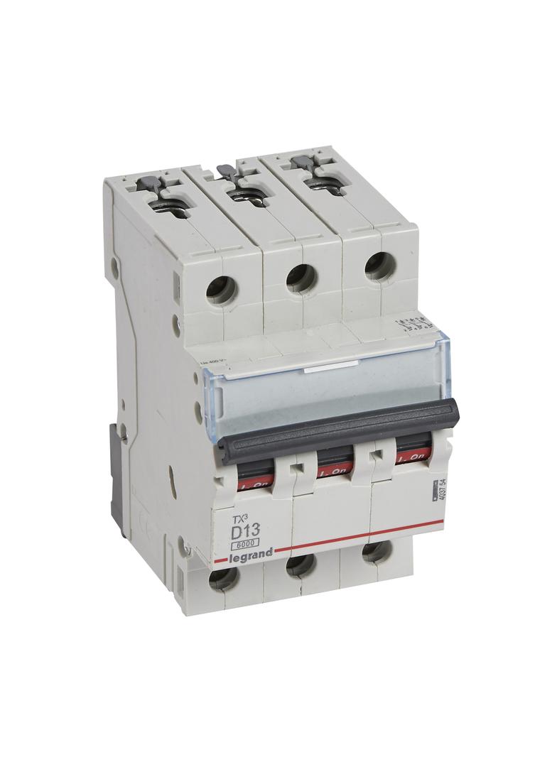 WYŁĄCZNIK NADPRĄDOWY S 303 3P D 13A 6000A SERII TX3, Legrand