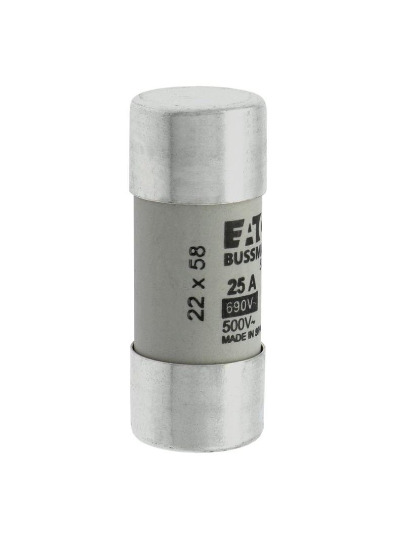 CYLINDRICAL FUSE 22 x 58 25A GG 690V AC Wkładka cylindryczna 22 x 58mm 25A GG 690V AC C22G25 EATON