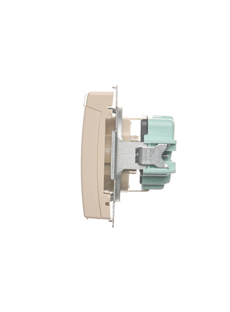 Simon Basic Gniazdo wtyczkowe Schuko do wersji IP44 16A 250Vzaciski śrubowe beż BMGSZ1B.01/12 BMGSz1B.01/12 KONTAKT