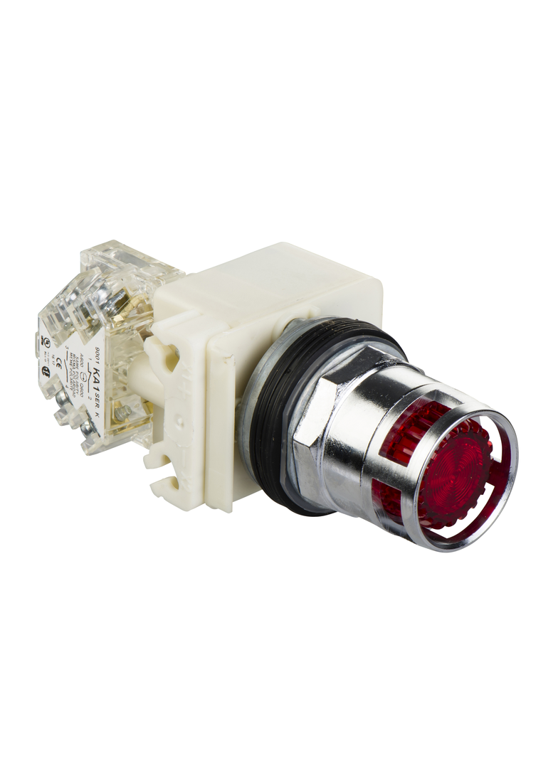 Harmony 9001K Przycisk podświetlany czerwony LED, 120V, BA9s, 1C/O, O30