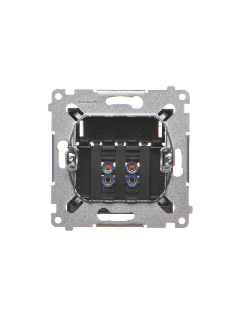 Simon 54 Gniazdo głośnikowe 2-krotne Przekrój przewodów dla wejścia i wyjścia 25 mm2 czarny