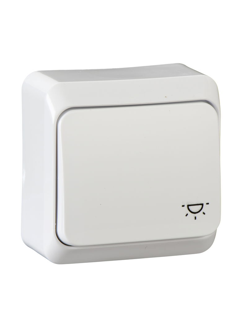 Prima, przycisk światło, biały