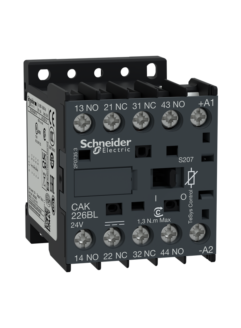 Miniaturowy stycznik pomocniczy TeSys SK 2NO 2NC cewka 24VDC zaciski skrzynkowe