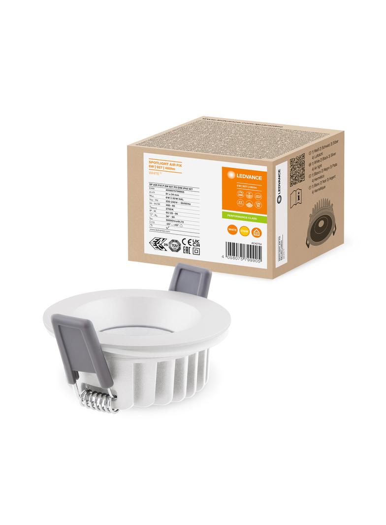 Oprawa SP AIR FIX P 6W 927 PS DIM IP65 WT