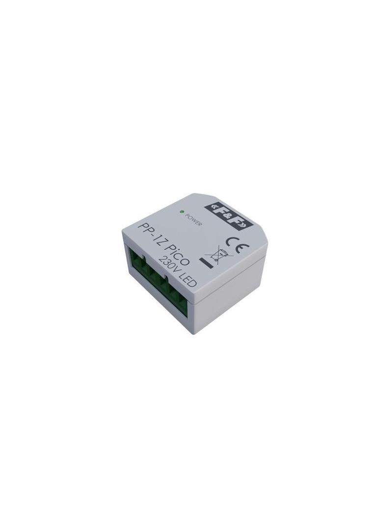 Miniaturowy przekaźnik elektromagnetyczny 1Z 16A montaż podtynkowy,U=100-265V AC,styk:1Z 16A (120A F PP-1Z-LED-Pico F&F
