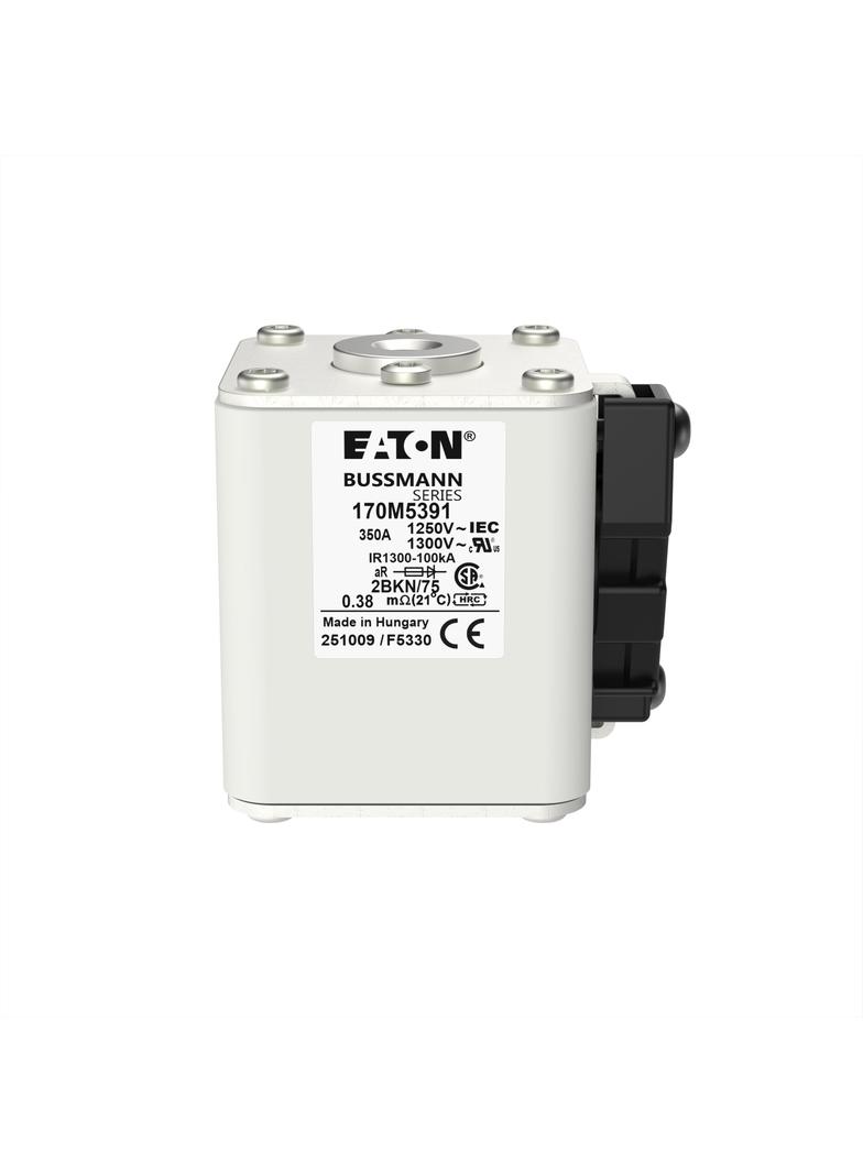 FUSE 350A 1250V 2BKN/75 AR CU Wkładka szybka 350A AC 1250V rozmiar 2 61x75x77 mm aR IEC UL 170M5391
