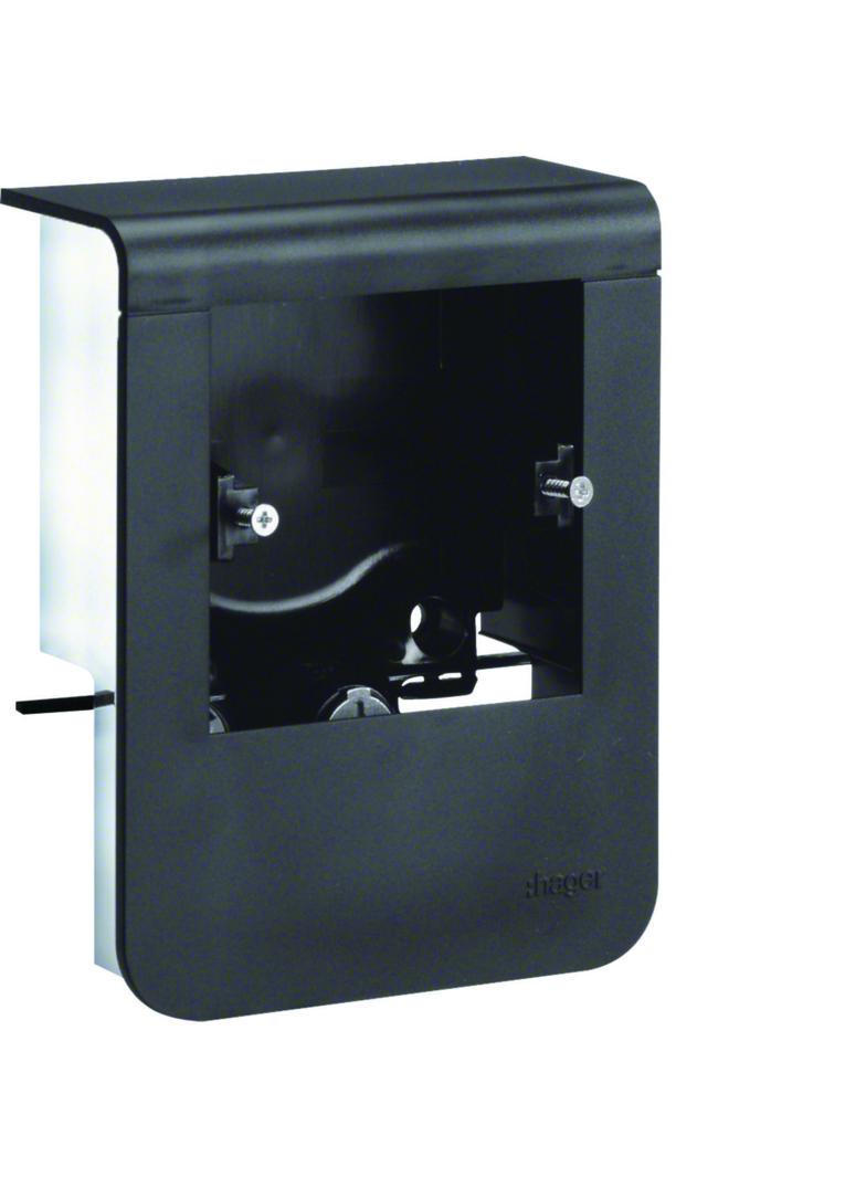 tehalit.SL Pusty nośnik urządzeń 20x80 fi60 czarny SL200809019011 HAGER