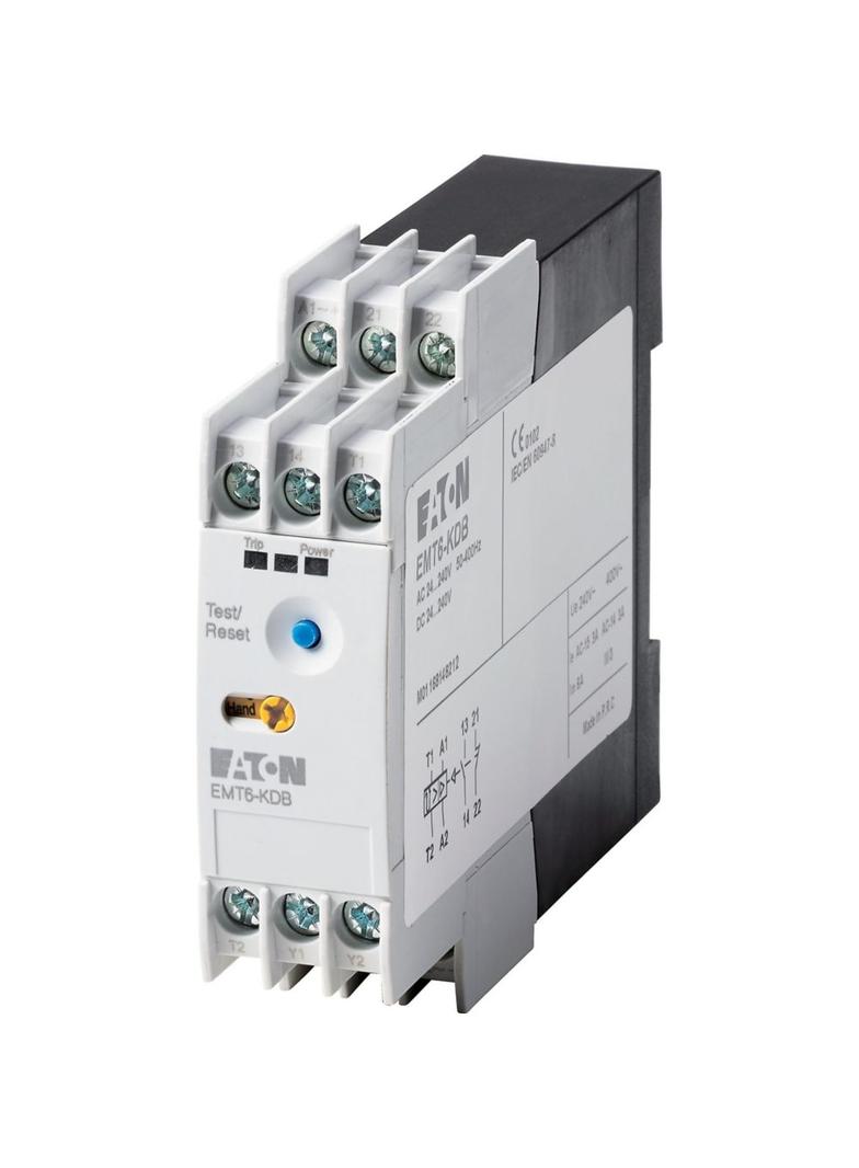 EMT6-KDB Zabezpieczenie termistorowe 6xPT 24–240V AC/DC z blokadą restartem zdalnym i lokalnym TEST