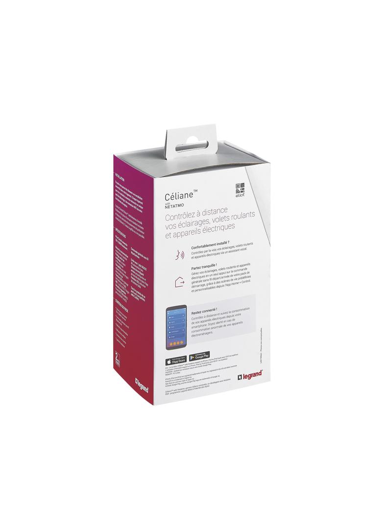 CELIANE WITH NETATMO - ZESTAW STARTOWY PODSTAWOWY (GNIAZDO CONTROL, ŁĄCZNIK BEZPRZEWODOWY WYJŚCIE/PO