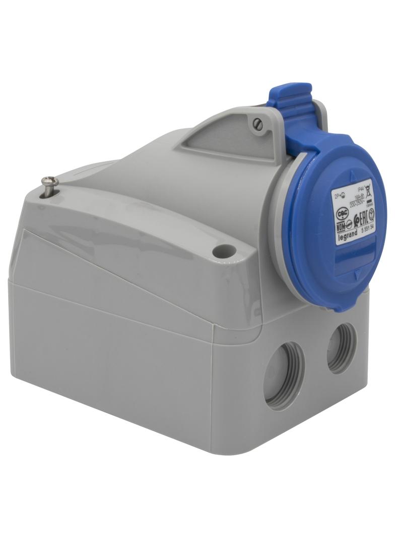 P17 TEMPRA PRO GNIAZDO STAŁE 16A 2P+Z 230V IP44, Legrand