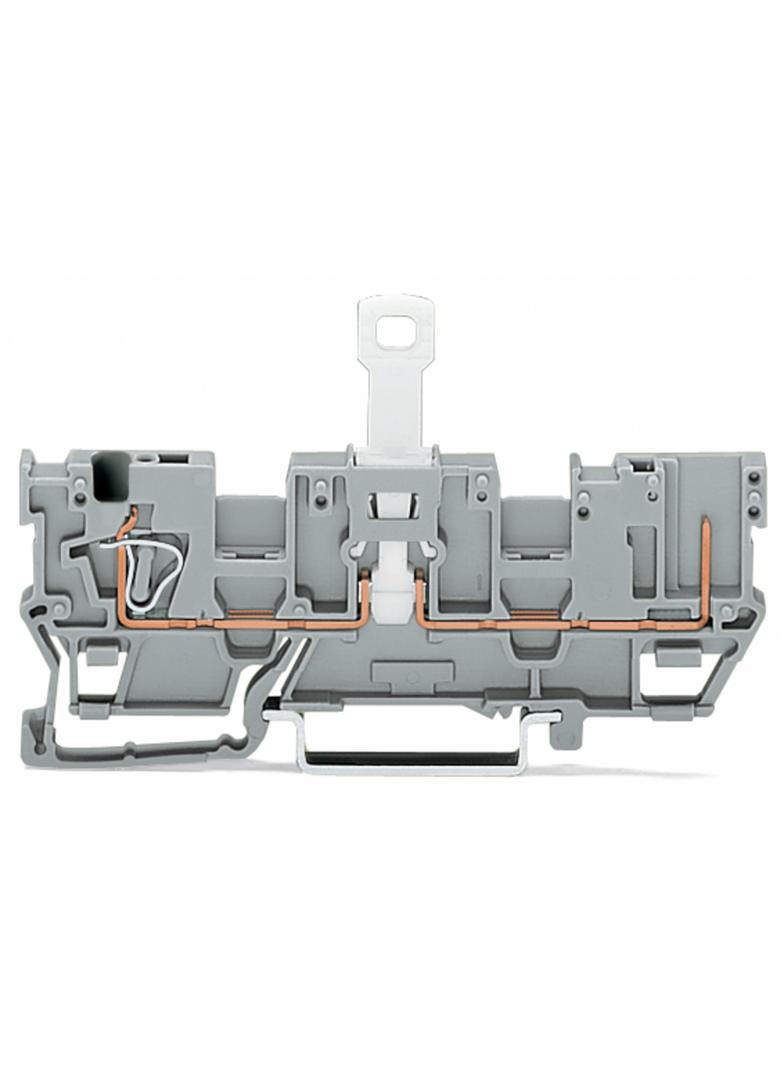 X-COM złączka bazowa 1-przewodowa/1-pinowa szara