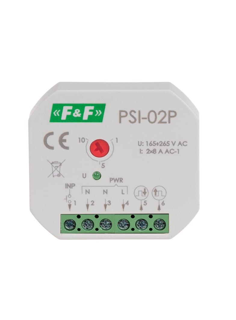 Przetwornik sygnału z regulacją długości impulsu do puszki podtynkowej PSI-02P F&F