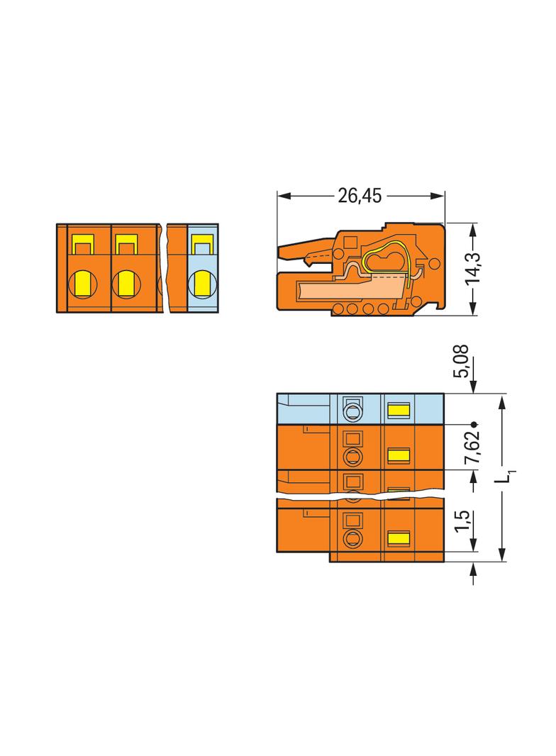 1-przewodowe gniazdo