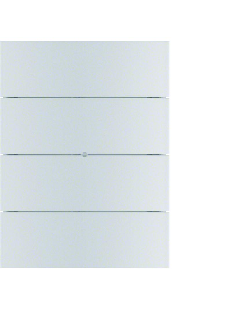 BERKER B.IQ Przycisk poczwórny komfort aluminium 75164594 HAGER