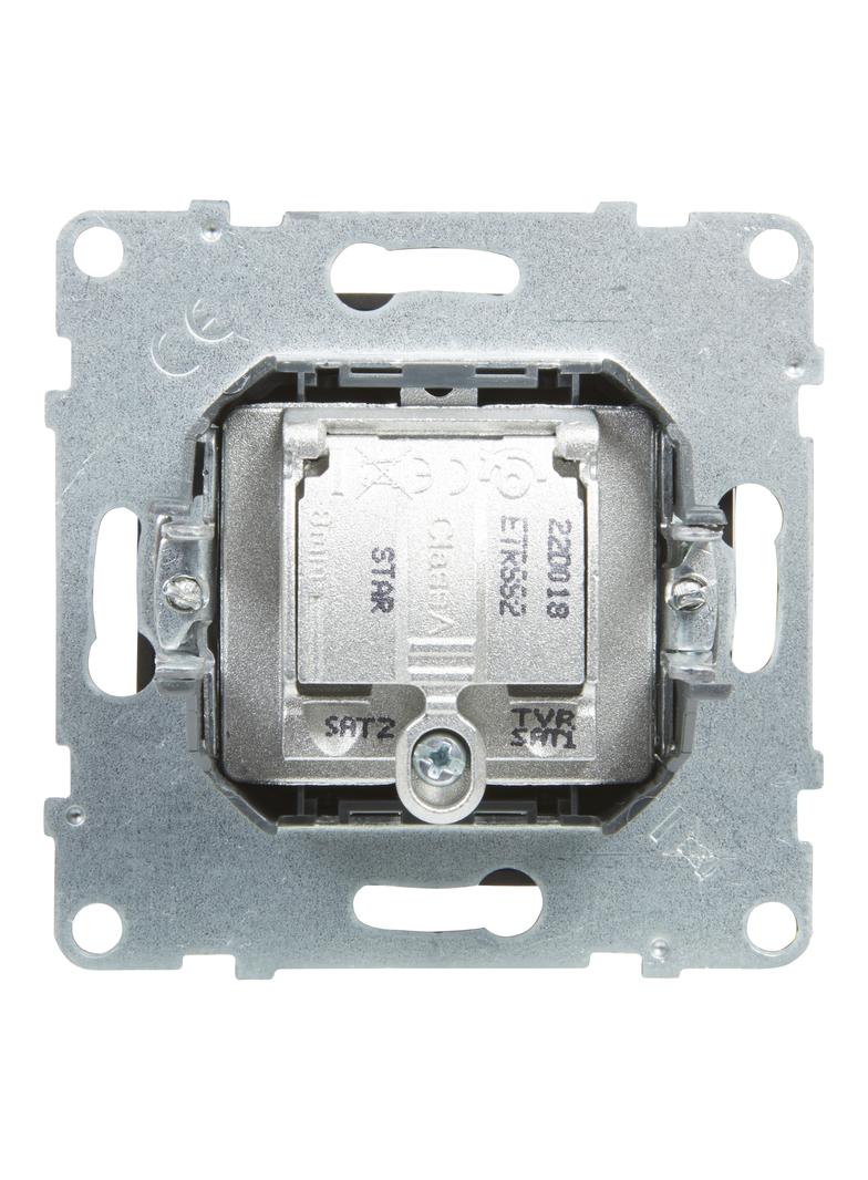 SUNO - Gniazdo TV-R-2xSAT - końcowe - 1.5 dB, Czarny, Legrand