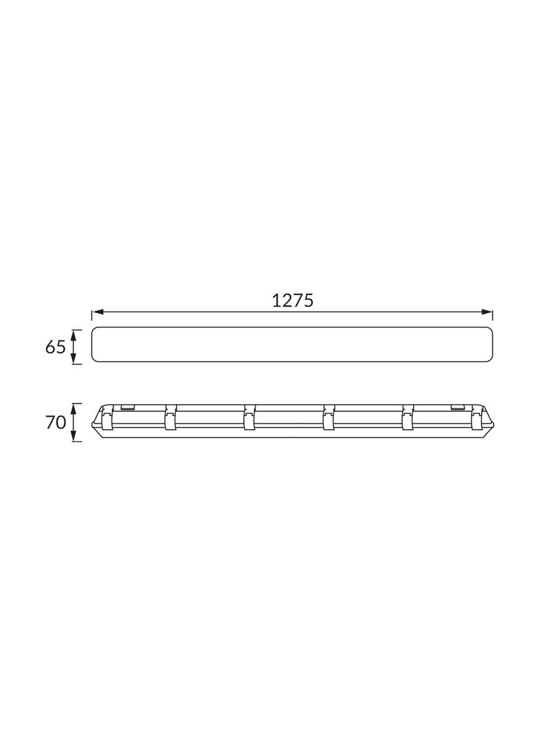 Oprawa pyłoszczelna do tub LED ARNOLD LED 1,2m 04380 IDEUS
