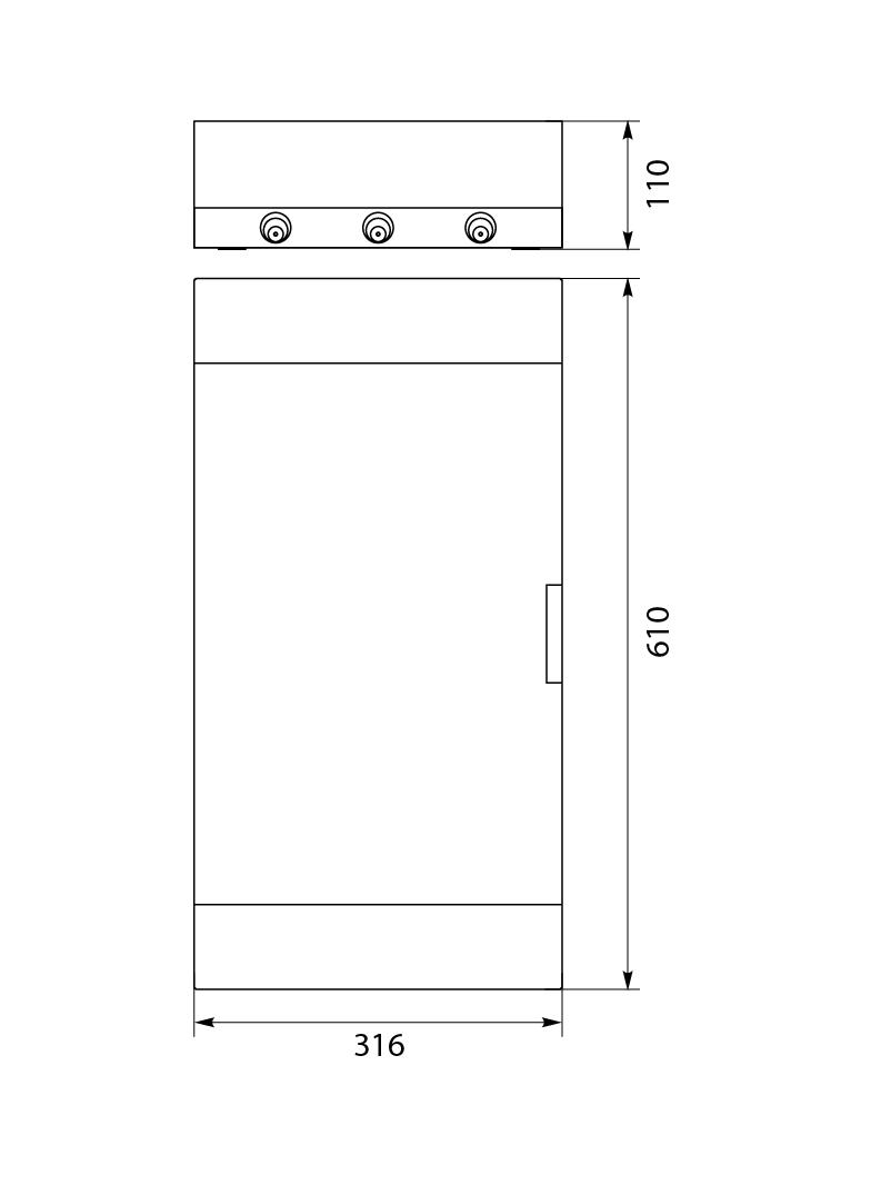 Rozdzielnica SRp-36/BM biała multimedialna podtynkowa IP40 2.137 OPATÓWEK