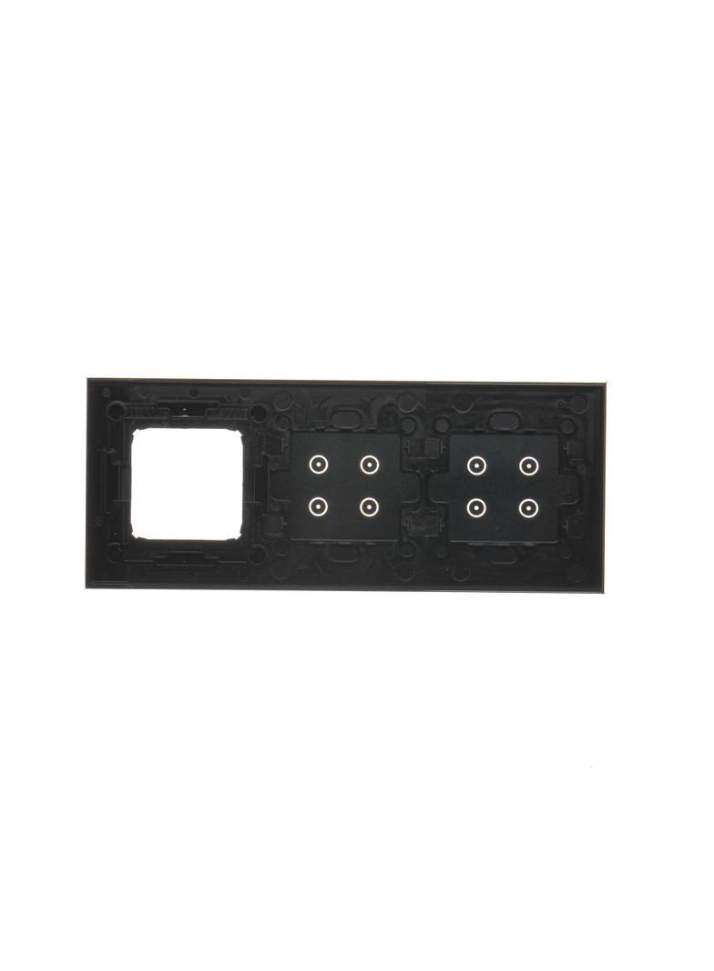 Simon 54 Touch Panel dotykowy S54 Touch 3 moduły 4 pola dotykowe + 4 pola dotykowe + 1 otwór na osprzęt S54 zastygła lawa DSTR3440/73 KONTAKT
