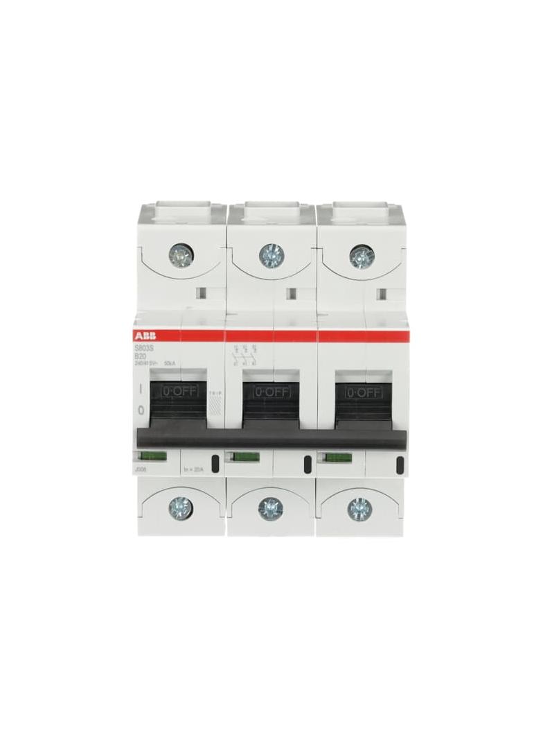 S803S-B20 Wyłącznik nadprądowy 50kA 3P B20A 2CCS863001R0205 ABB
