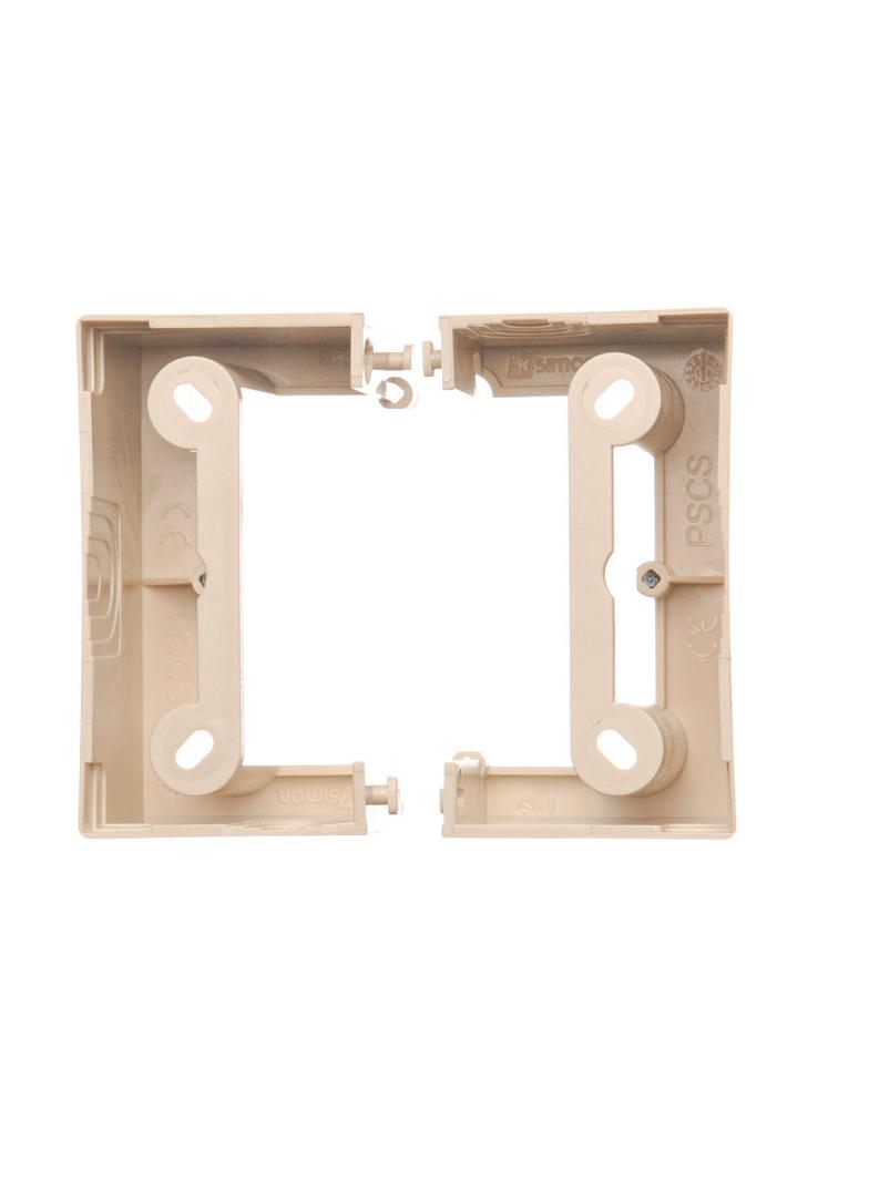 Simon Basic Neos Puszka natynkowa pojedyncza składana do ramek Basic NEOS. Głębokość 40 mm. (1 szt.