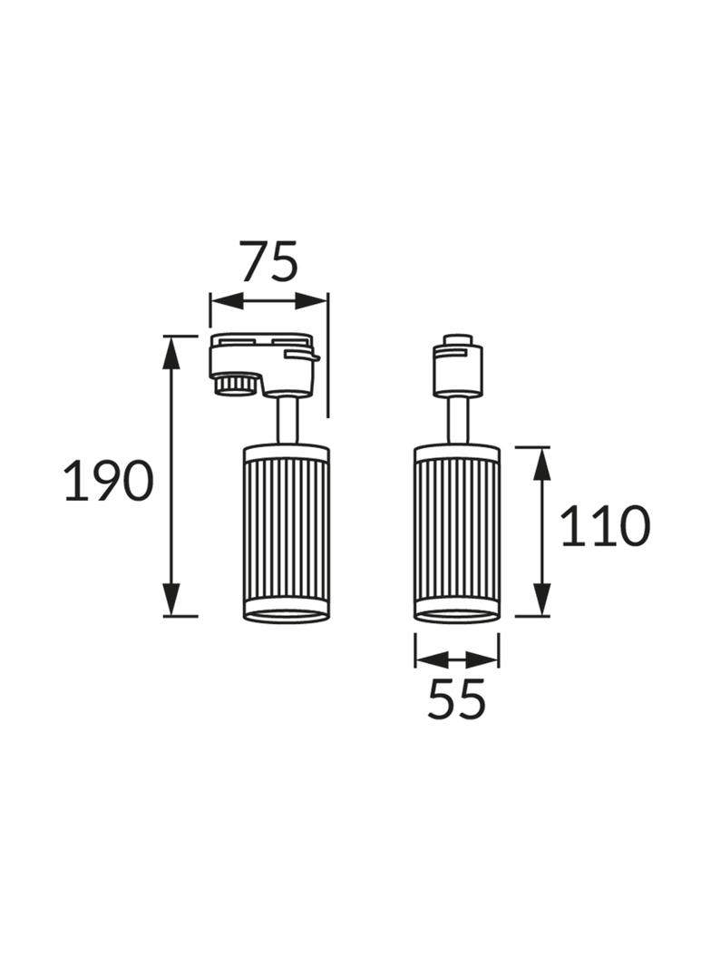 FRIDA TRA GU10 WHITE/CHROME