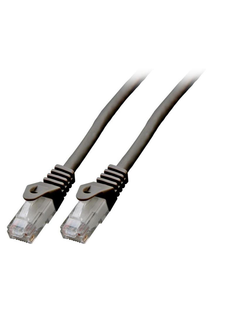 Patchcord RJ45 U/UTP kat. 6 LSZH CCA czarny 1,5m