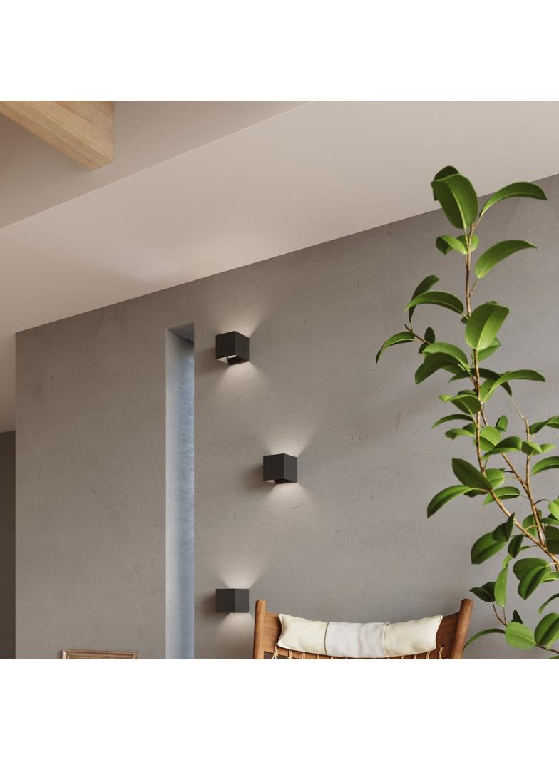 Sollux Kinkiet LUCA czarny LED IP54 SL.0545