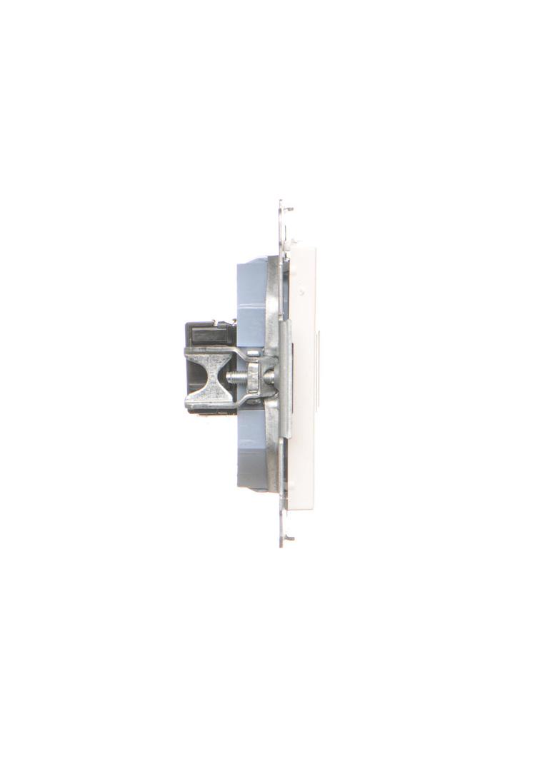 Simon 55 Gniazdo komputerowe RJ45 kategoria 5e + telefoniczne RJ12 Biały mat T5F.01/111 KONTAKT