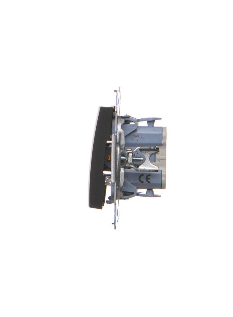 Simon 54 Łącznik krzyżowy 10A 250V szybkozłączka czarny DW7.01/49 KONTAKT