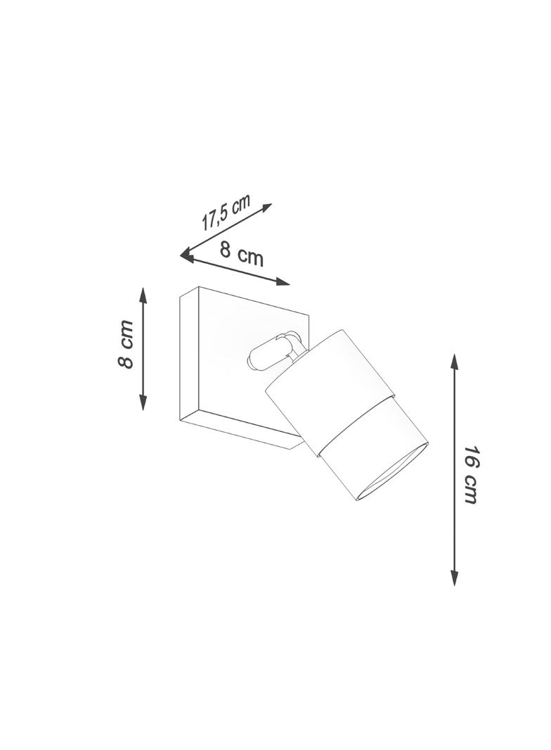 Kinkiet NERO czarny/chrom