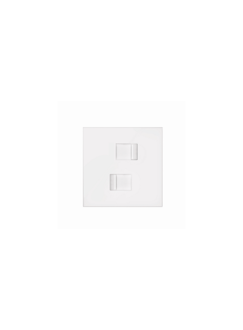 Simon 100 Panel 1-krotny: 2 gniazda RJ45 biały mat 10020111-230 KONTAKT