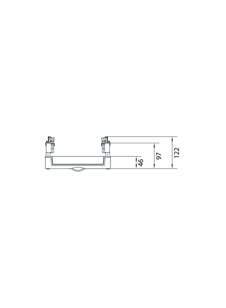 univers N Blok dla szyn zbiorczych poziomych 60mm 4/5-pol. 2xNH00 450x250mm UE31E2B HAGER