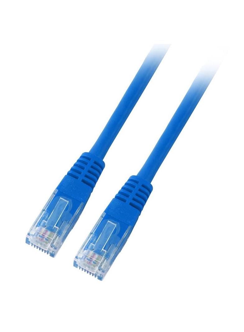Patchcord RJ45 U/UTP kat. 6 PVC CCA niebieski 5m