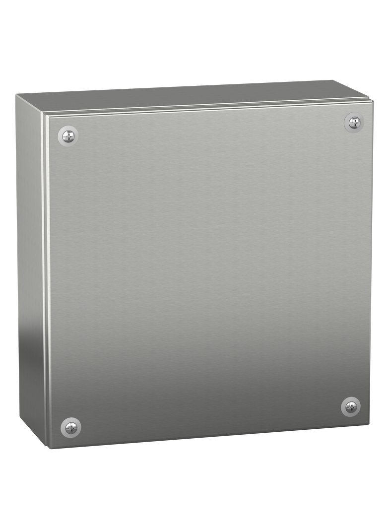 Skrzynka przemysłowa naścienna ze stali nierdzewnej, Spacial SBX, 200x200x80 mm, IP66