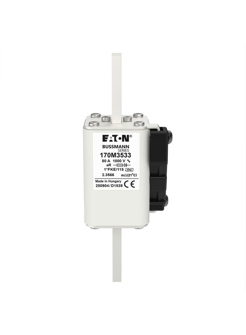 FUSE 80A 1000V 1*FKE/115 AR Wkładka szybka 80A AC 1000V rozmiar 1 43x60x156 mm aR I 170M3533 EATON