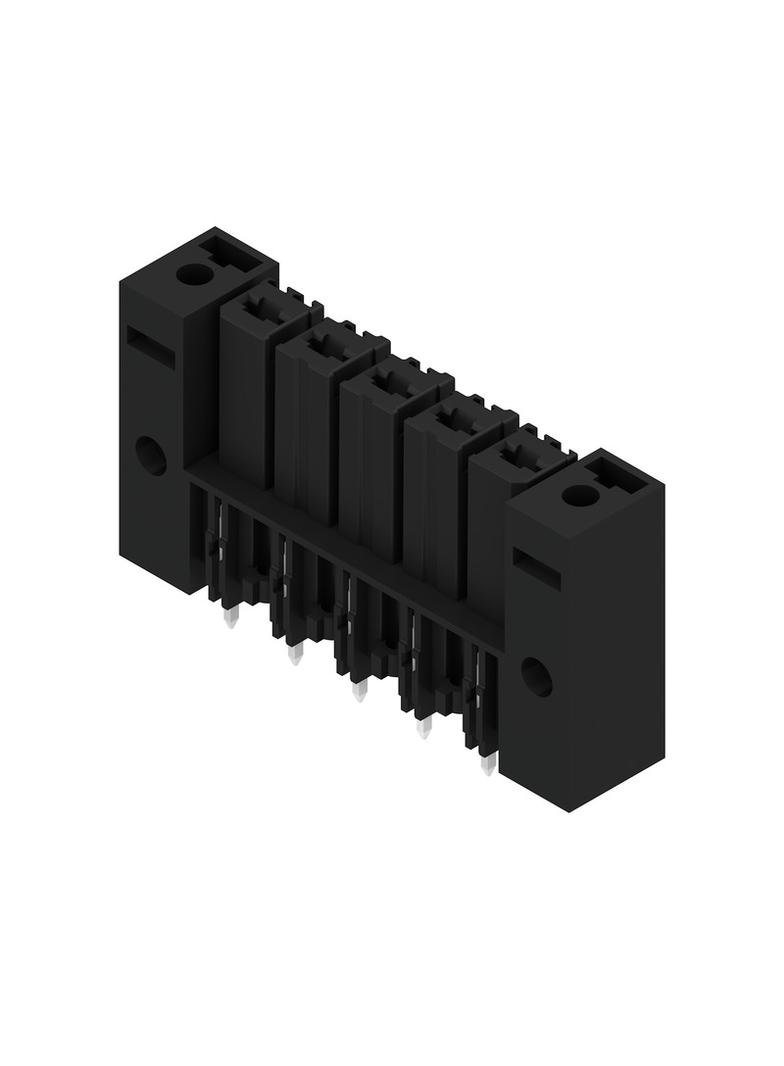 BVL 7.62HP/05/180FI 3.5SN BK BX Wtyki PCB (złącza płyty), 7.62 mm, Liczba biegunów: 5, kąt odejścia: 180° /50szt./ 1928760000 WEIDMÜLLER