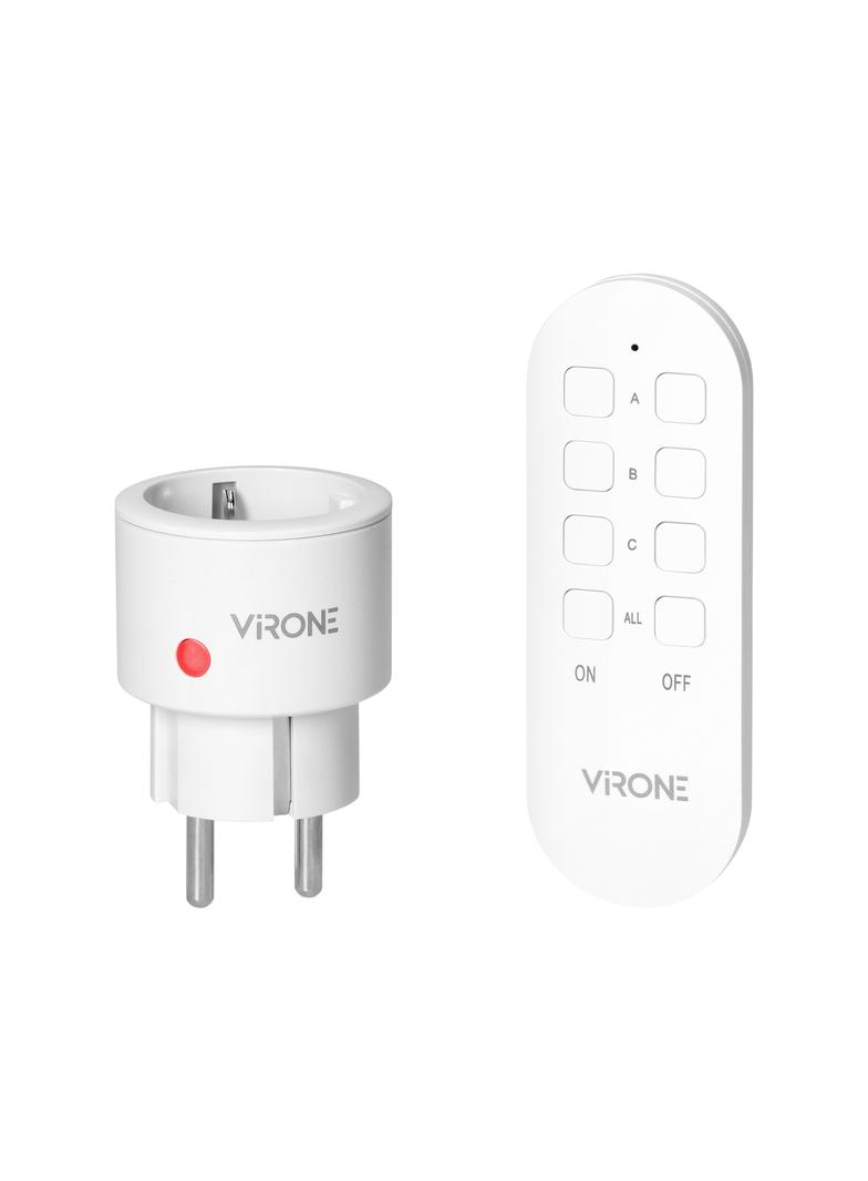 Zestaw bezprzewodowych gniazd MINI Schuko, sterowanych pilotem 1+1, 2300W
