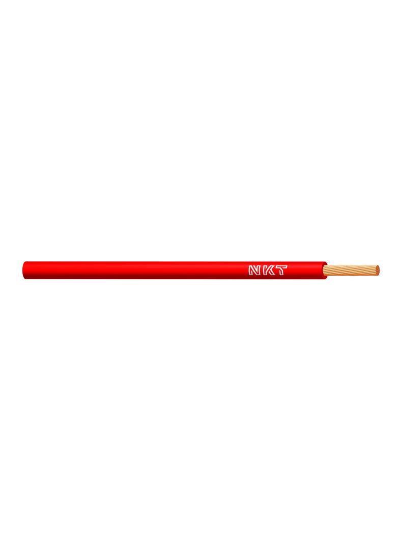 Przewód instalacyjny H07V-K (LgY) 1,5mm2 czerwony 450/750V /100m/ NKT