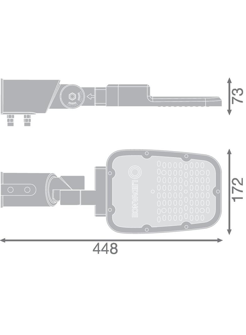 Oprawa STREETLIGHT AREA SM V 45W 727 RV20ST GY