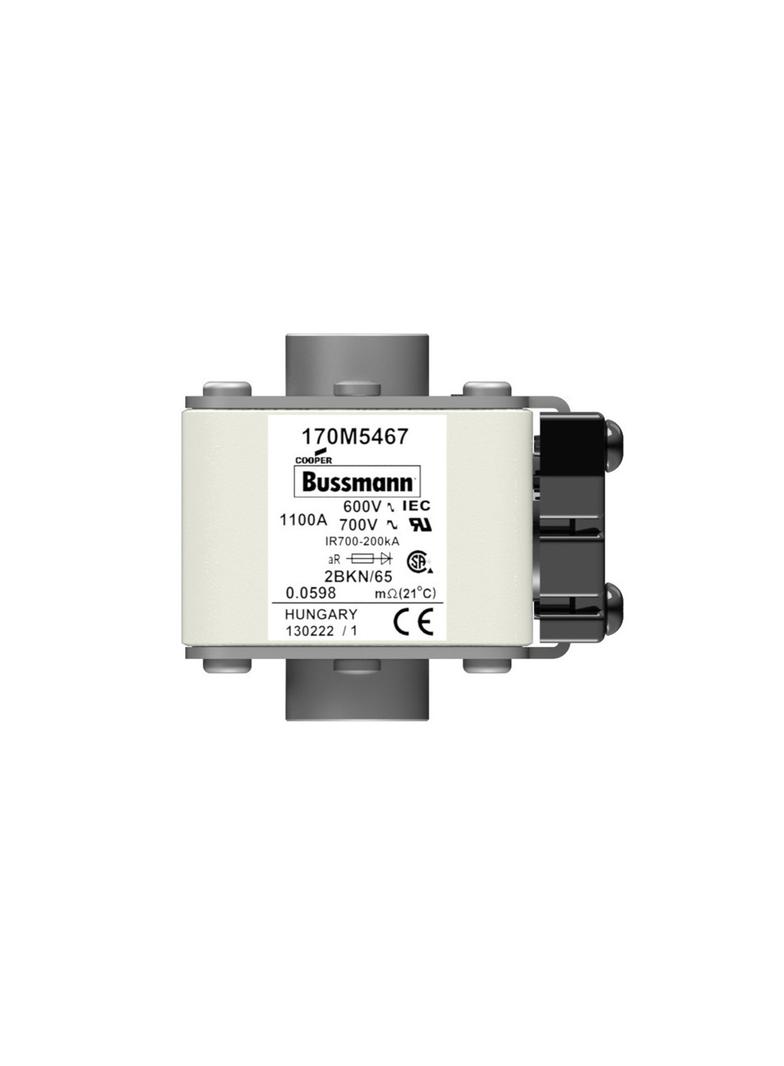 FUSE 1100A 600V 2BKN/65 AR UC Wkładka szybka 1100A AC 600V rozmiar 2 aR IEC UL 170M5467 EATON