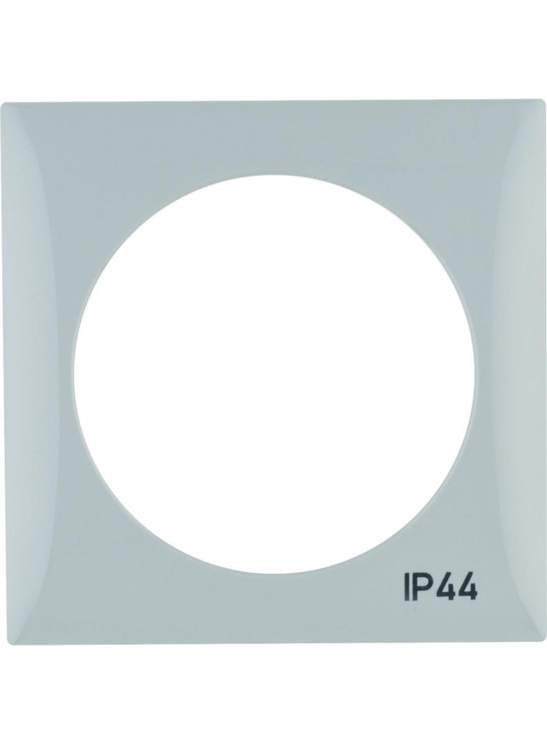 Integro Flow Ramka 1-krotna z nadrukiem  IP44  bez uszczelki, szary