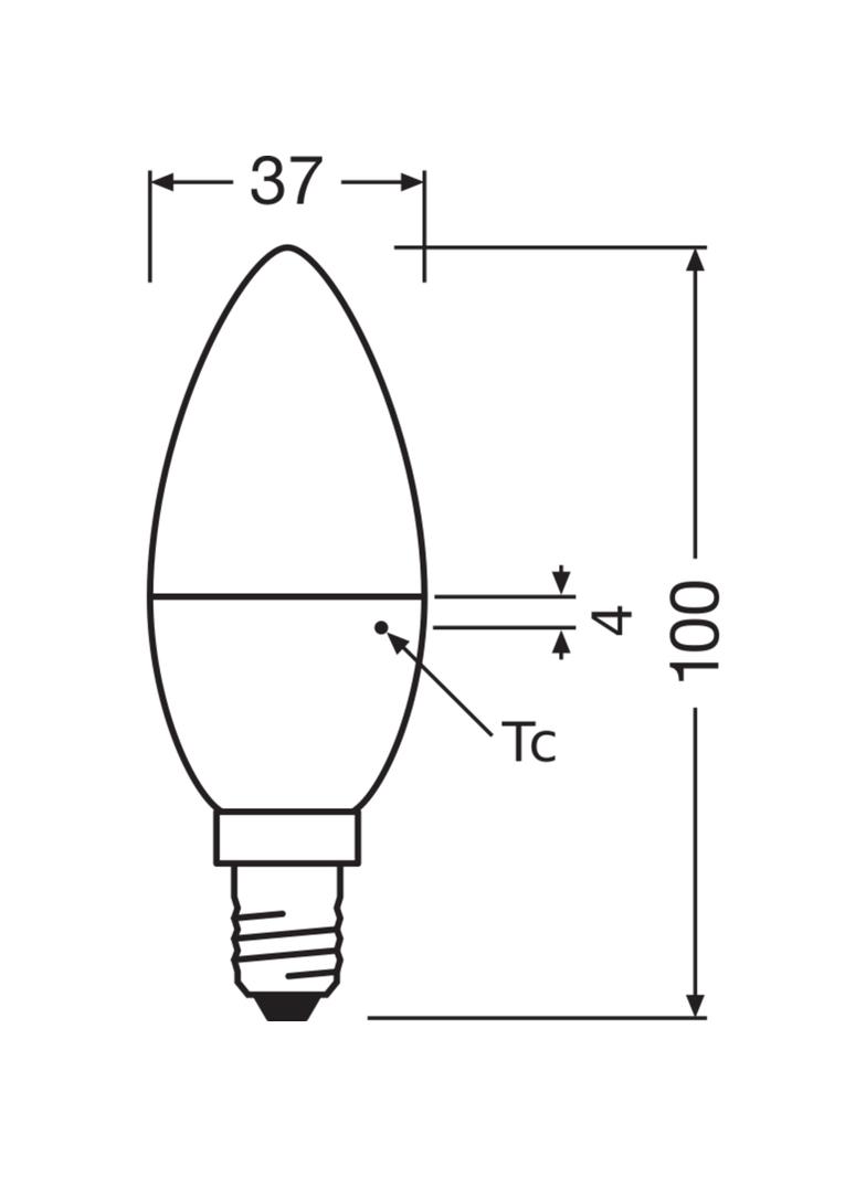 Żarówka LED E14 4,9/40W 470lm 200° 4000K neutralna biel VALUE OSRAM