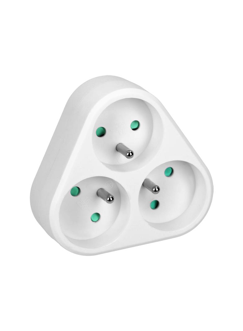 Rozgałęźnik 3x2P+Z biały OR-AE-13178 ORNO